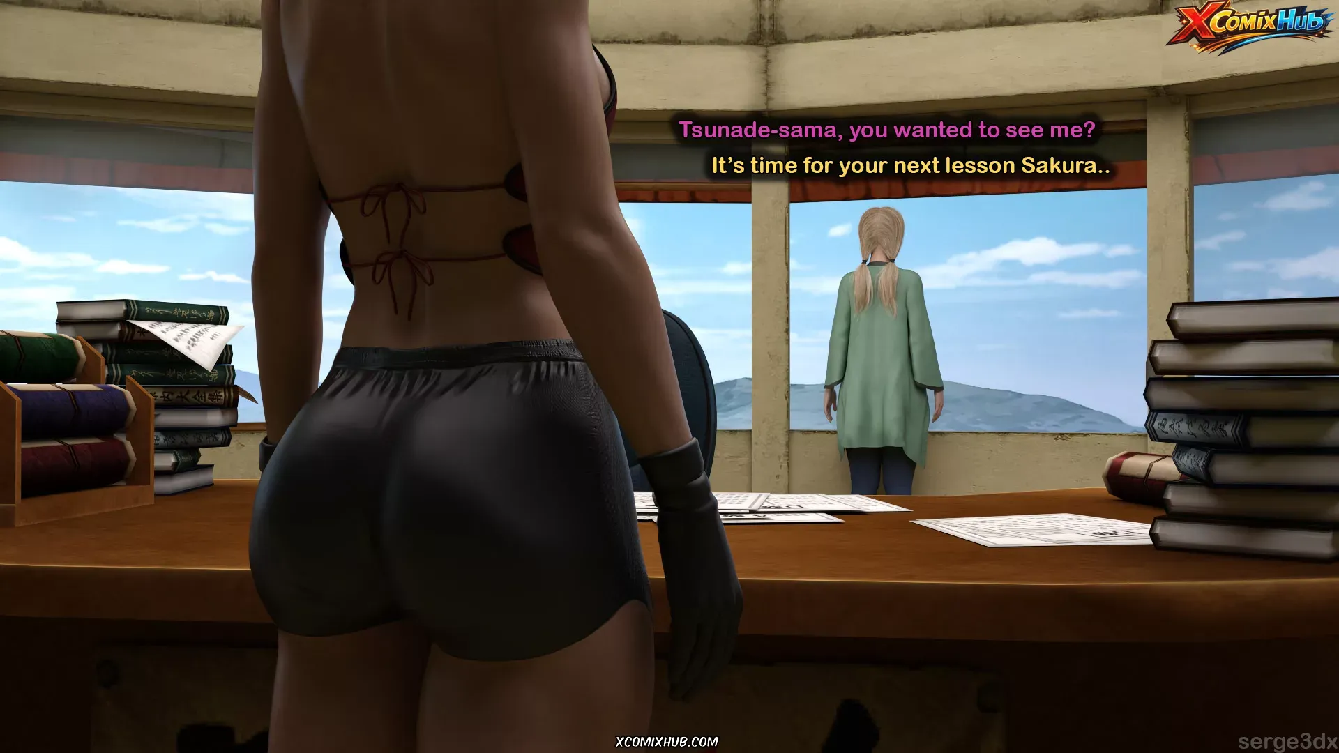 Training Tsunade Serge3dx 056 Comic Page 56